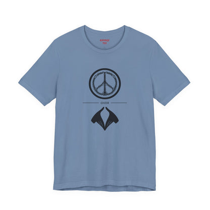 Peace Sign Unisex Jersey Tee, Casual Wear, Gift for Friends, Summer Fashion, Festival Outfit, Eco-Friendly Apparel