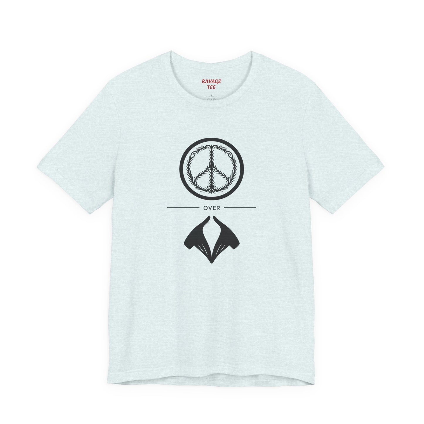 Peace Sign Unisex Jersey Tee, Casual Wear, Gift for Friends, Summer Fashion, Festival Outfit, Eco-Friendly Apparel