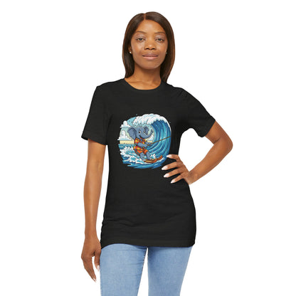 Surfing Elephant Unisex Tee