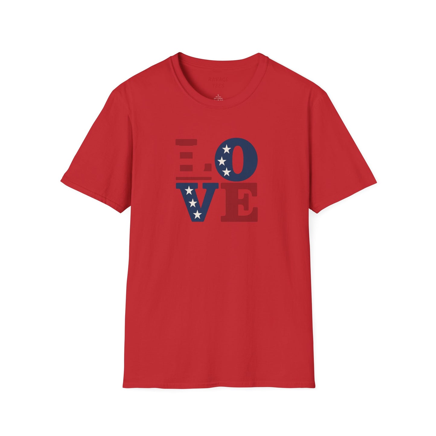 "Freedom & Love" Tee: Unisex 4th of July Graphic Shirt Gift