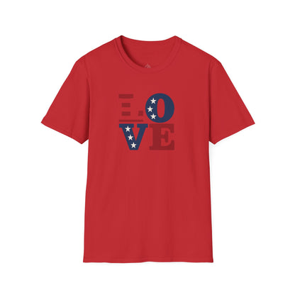 "Freedom & Love" Tee: Unisex 4th of July Graphic Shirt Gift