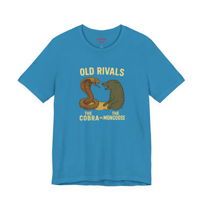 Vintage Rivalry Tee - Cobra vs Mongoose T-Shirt, Retro Graphic Outdoor Adventure Shirt, Perfect Gift for Animal Lovers
