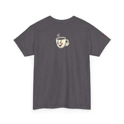 Coffee Lover's Unisex Tee - I Run on Chaos and Caffeine, Funny T-Shirt, Gift for Coffee Enthusiasts, Casual Wear, Relaxed Fit