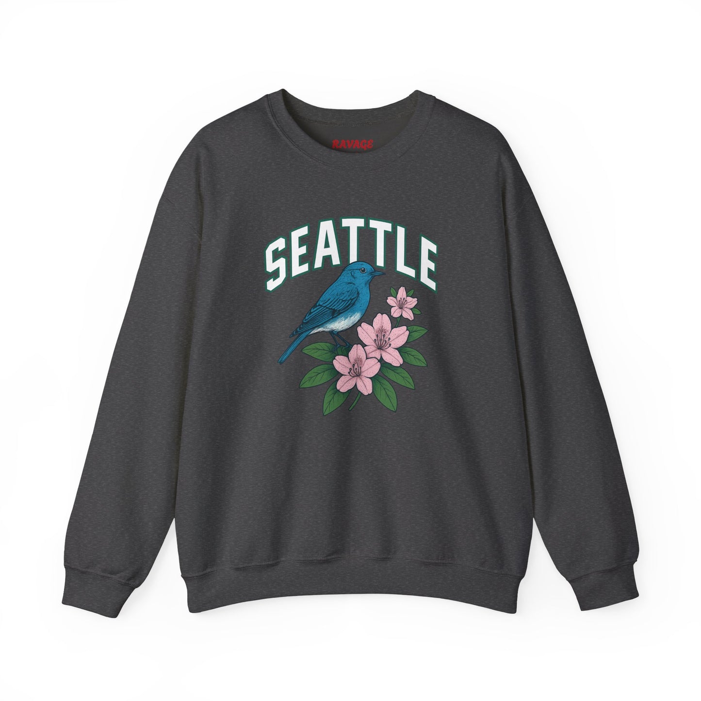 RAVAGE Seattle Vibe Unisex Crewneck Sweatshirt-Cozy Street wear