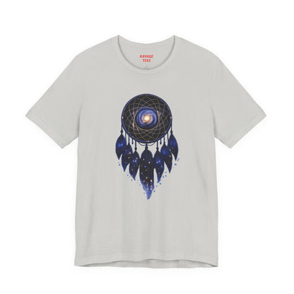 Dreamcatcher Galaxy T-Shirt — Mystical Cosmic Feather Tee
