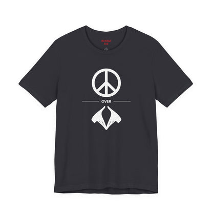 Peace Sign Unisex Jersey Tee, Casual Wear, Gift for Friends, Summer Fashion, Festival Outfit, Eco-Friendly Apparel
