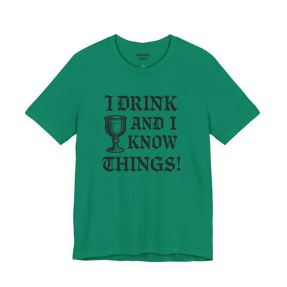 Funny Drinking Quotes Tee | Unisex Party T-Shirt | Alcohol Humor