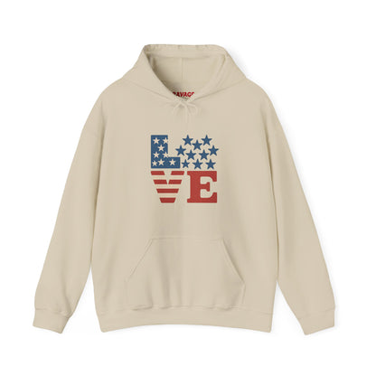 Unisex Hooded Sweatshirt with 'LOVE' Design - Cozy Gift for Friends, Valentine's Day, Casual Wear, Relaxation, Everyday Use