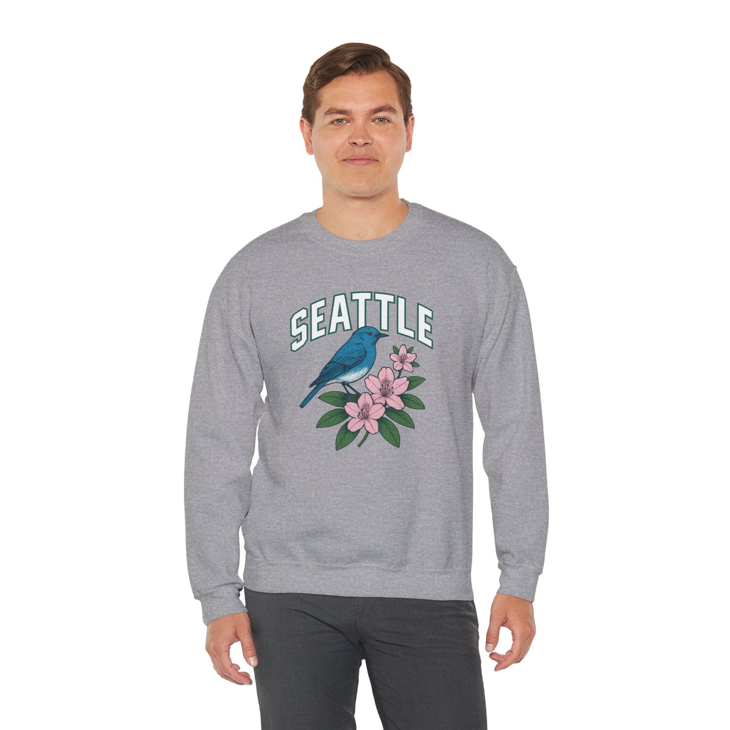 RAVAGE Seattle Vibe Unisex Crewneck Sweatshirt-Cozy Street wear