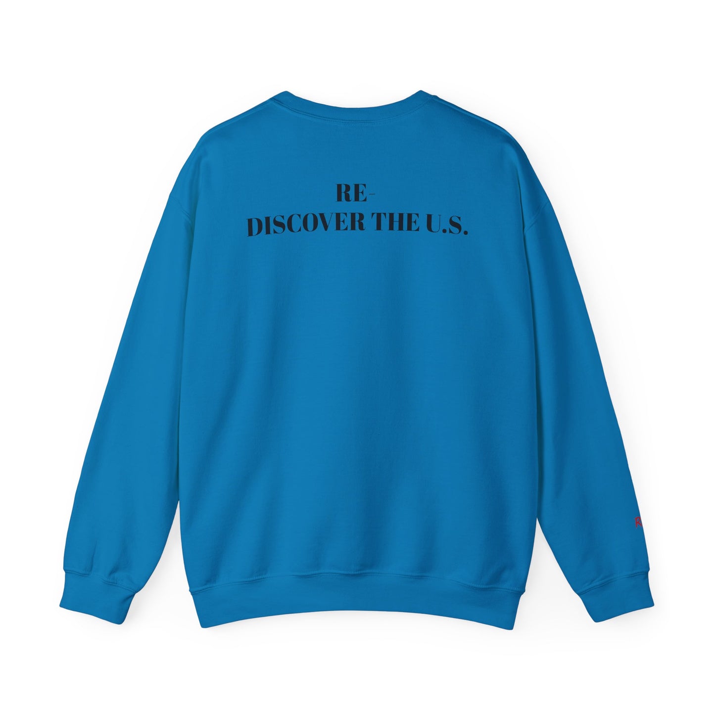 Re-Discover the U.S. Travel Enthusiast Sweatshirt, Cozy Crewneck, Explore America, Casual Wear