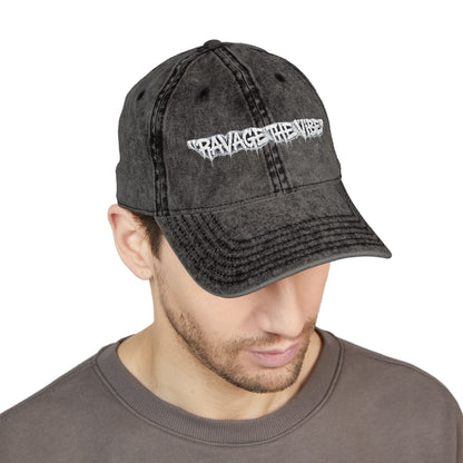 Vintage Embroidered Cap - "RAVAGE THE VIBE"