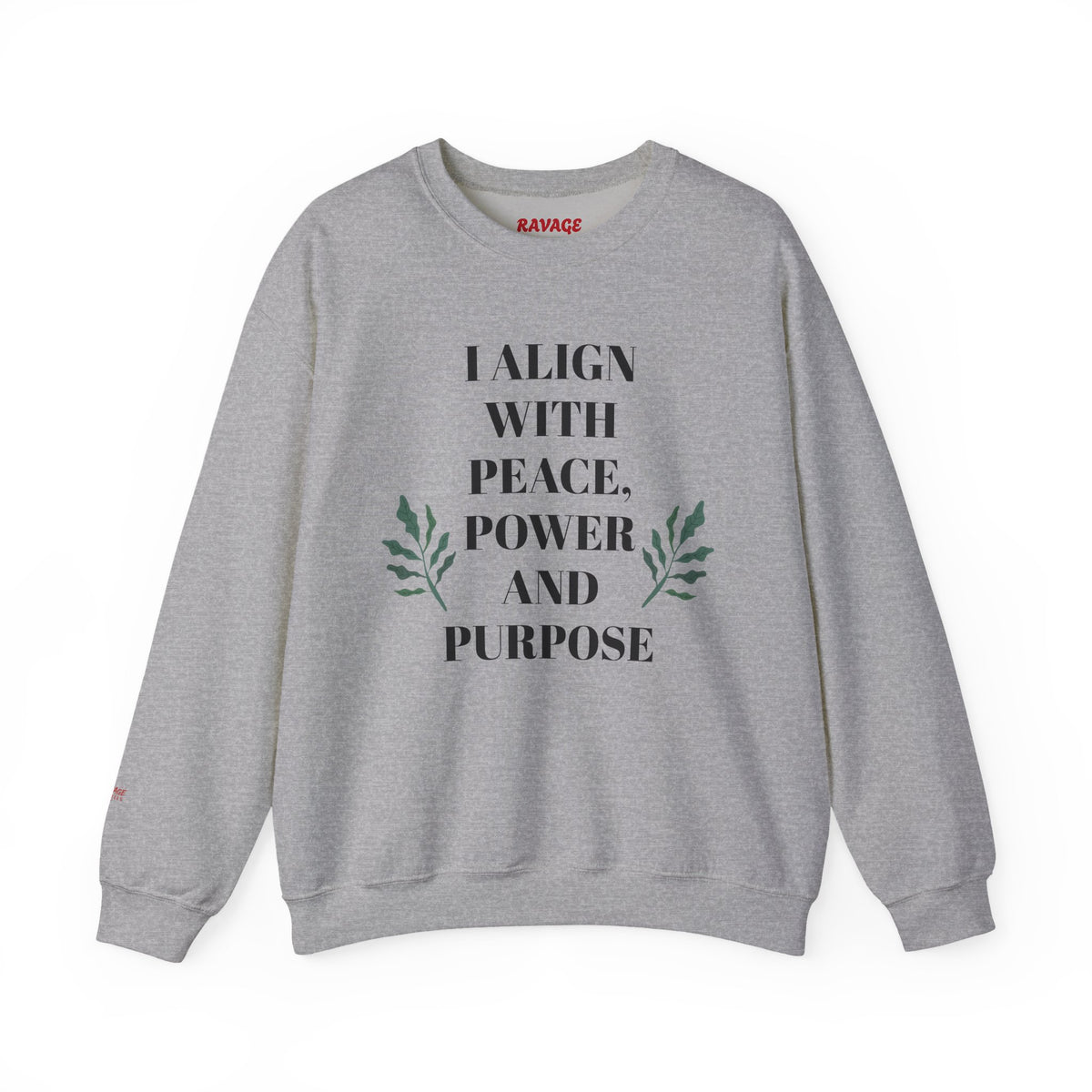 ZEN Mindful Power Crewneck Sweatshirt | Align with Peace, Cozy Sweatshirt, Spiritual Gift, Yoga Apparel, Meditation Wear