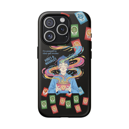 Noodle Lover Phone Case: Vibrant Cute Foodie Magnetic Anime Style