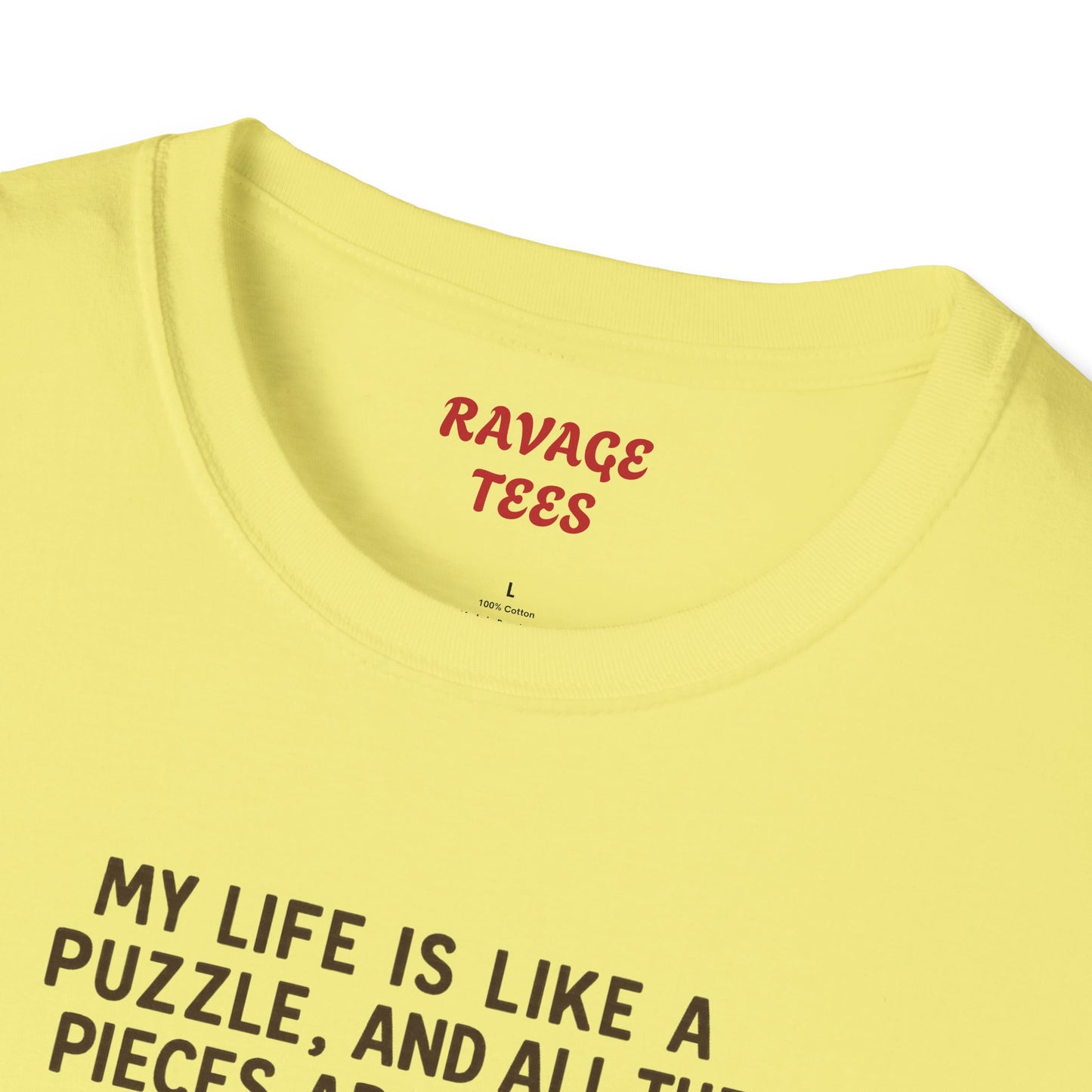 Puzzle Issues Unisex Tee – Funny Quote T-Shirt, Humor Gift, Casual Everyday Wear, Unique Puzzle Lover Shirt"