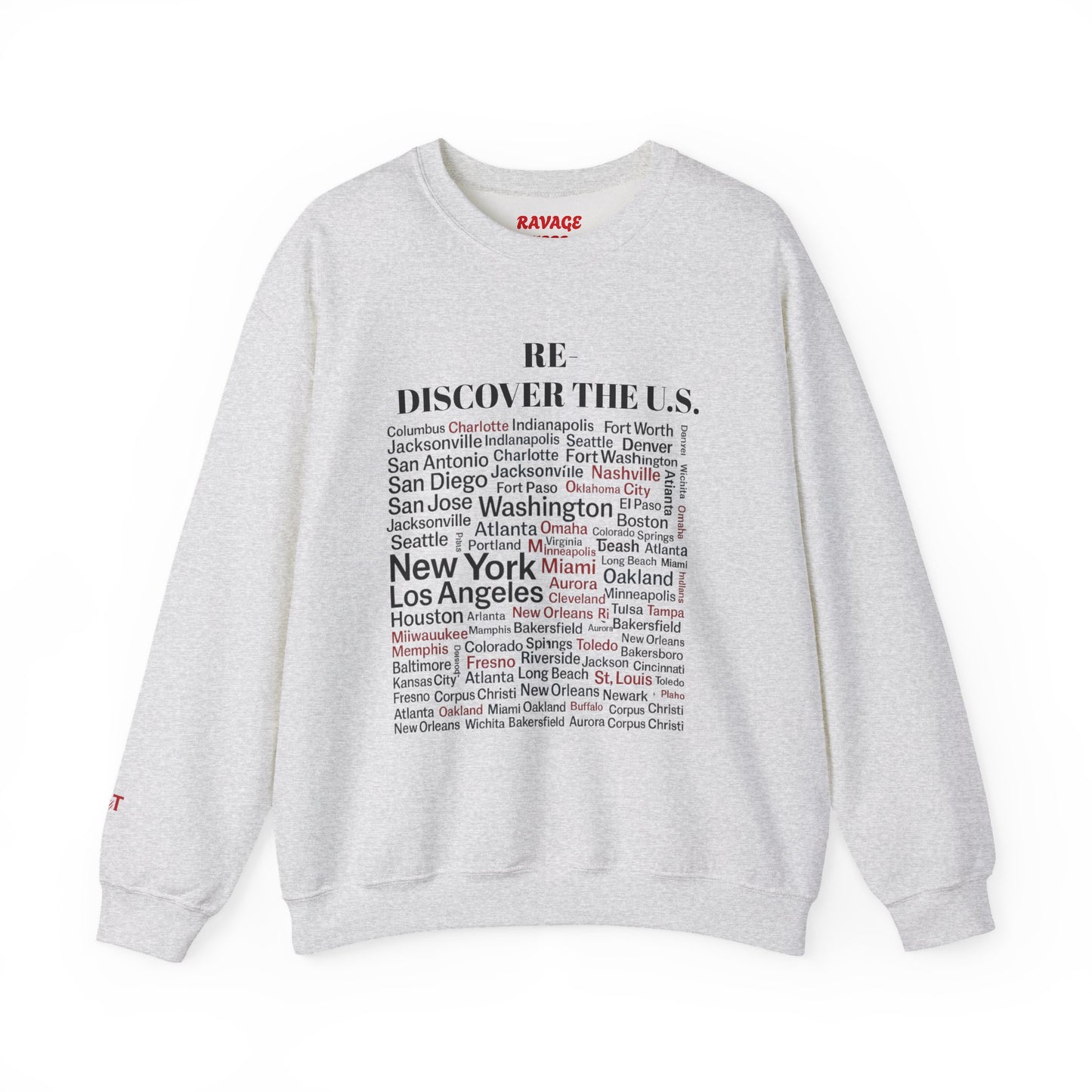 Re-Discover the U.S. Travel Enthusiast Sweatshirt, Cozy Crewneck, Explore America, Casual Wear