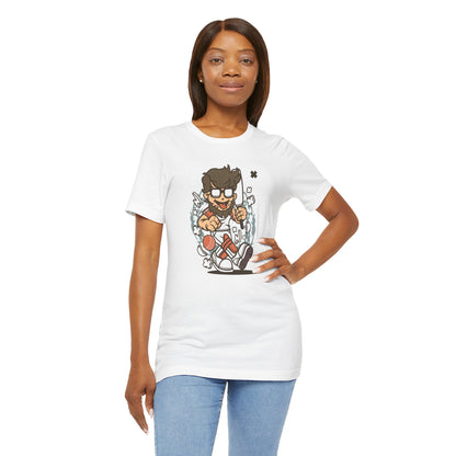 Retro Gamer Cartoon Character Tee
