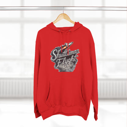 Shuttleman Flight Hoodie — Retro Rocket Pilot Graphic Hoodie