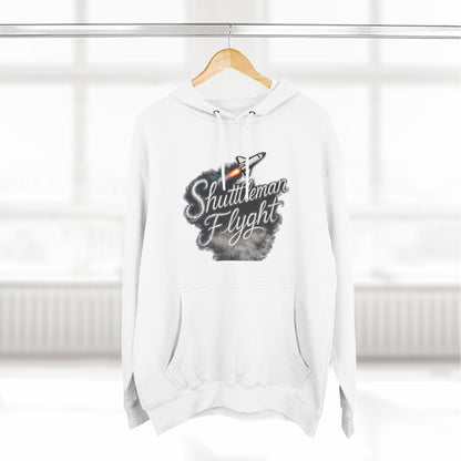 Shuttleman Flight Hoodie — Retro Rocket Pilot Graphic Hoodie