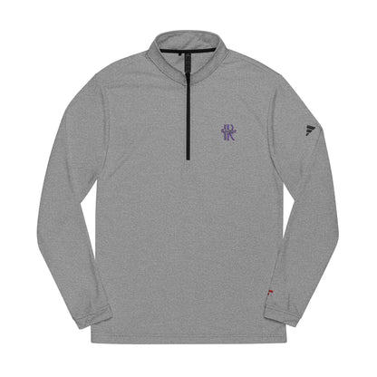RAVAGE Embroidered Quarter-Zip Pullover — adidas® Performance Golf Top