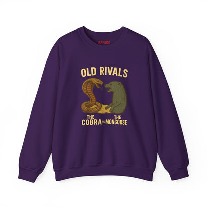 Combat Crewneck Sweatshirt | Old Rivals Cobra vs Mongoose Sweatshirt | Unisex Holiday Gift | Cozy Casual Wear | Perfect for Fans