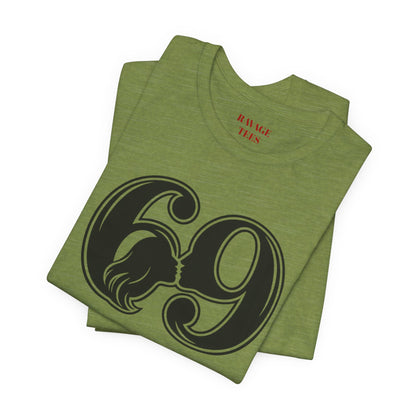 69 Retro Swirl Number Tee