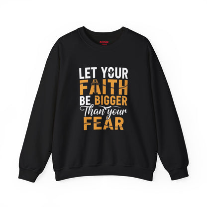 Faith Over Fear Crewneck Sweatshirt | Christian Apparel, Inspirational Gift, Cozy Casual Wear, Religious Sweatshirt, Unisex Fashion