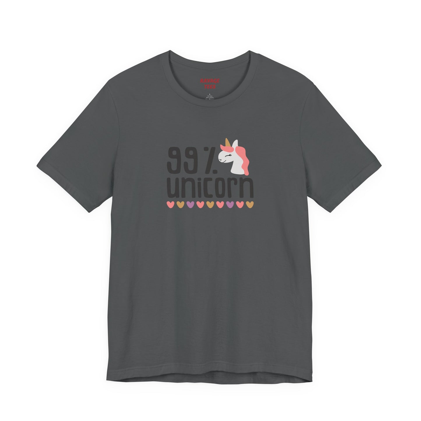 99% Unicorn Tee: Funny, Whimsical Graphic T-Shirt for All Ages