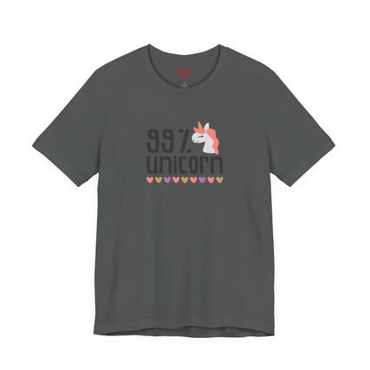 99% Unicorn Tee: Funny, Whimsical Graphic T-Shirt for All Ages