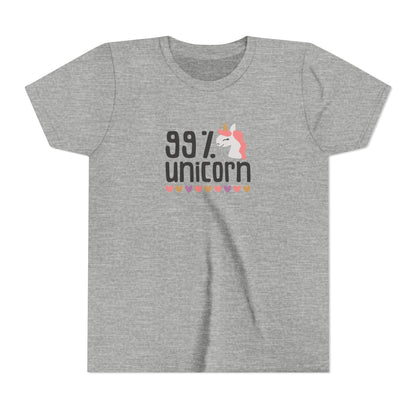 99% Unicorn Youth Tee - Fun & Whimsical Shirt for Kids
