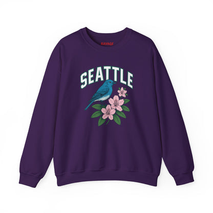 RAVAGE Seattle Vibe Unisex Crewneck Sweatshirt-Cozy Street wear