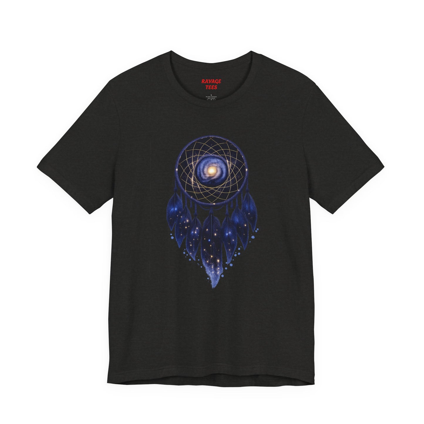 Dreamcatcher Galaxy T-Shirt — Mystical Cosmic Feather Tee