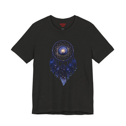 Dreamcatcher Galaxy T-Shirt — Mystical Cosmic Feather Tee