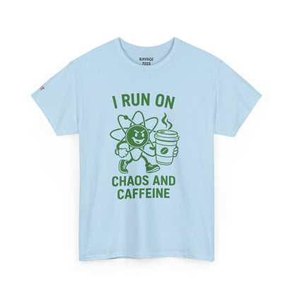 Caffeine Chaos Tee - Fun Unisex Shirt for Coffee Lovers, Casual Wear, Gift for Coffee Enthusiasts, Trendy Graphic T-Shirt, Everyday Style
