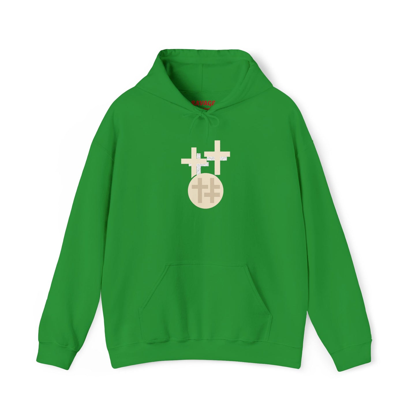 Calvary Cross Unisex Hoodie – Faith-Based Apparel, Christian Symbol Tee, Everyday Casual Wear, Inspirational Gift