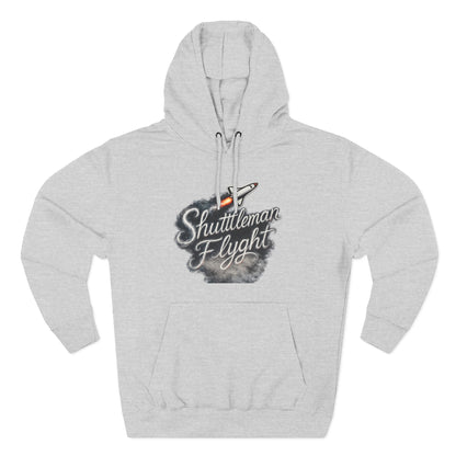 Shuttleman Flight Hoodie — Retro Rocket Pilot Graphic Hoodie