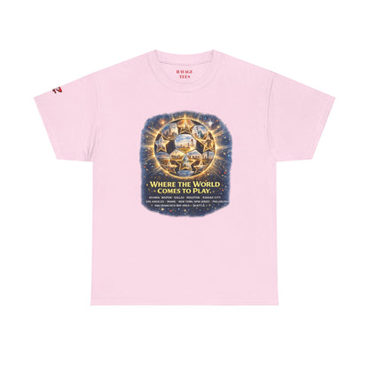 World Cup 2022 T-Shirt — "Where the World Comes to Play"