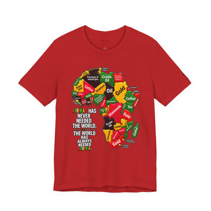 Africa Map “Africa Has Never Needed the World” Graphic Tee