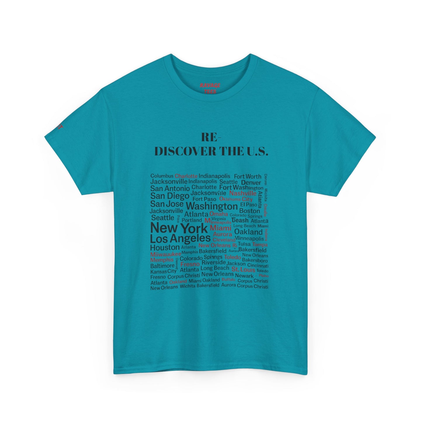 Re-Discover the U.S. Travel T-Shirt, Adventure Tee, USA Discovery Shirt