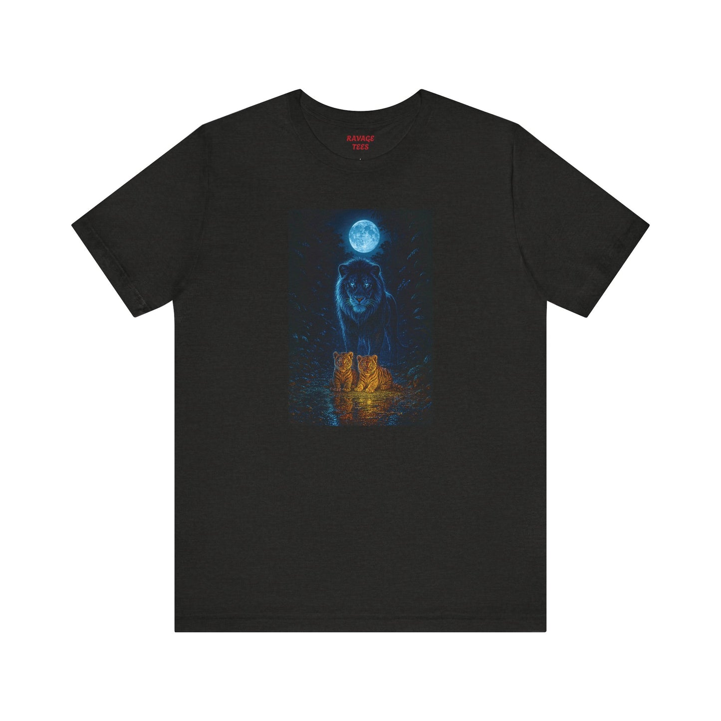 "Moonlight Path Guardian" Unisex Tee: Mystical Graphic Shirt