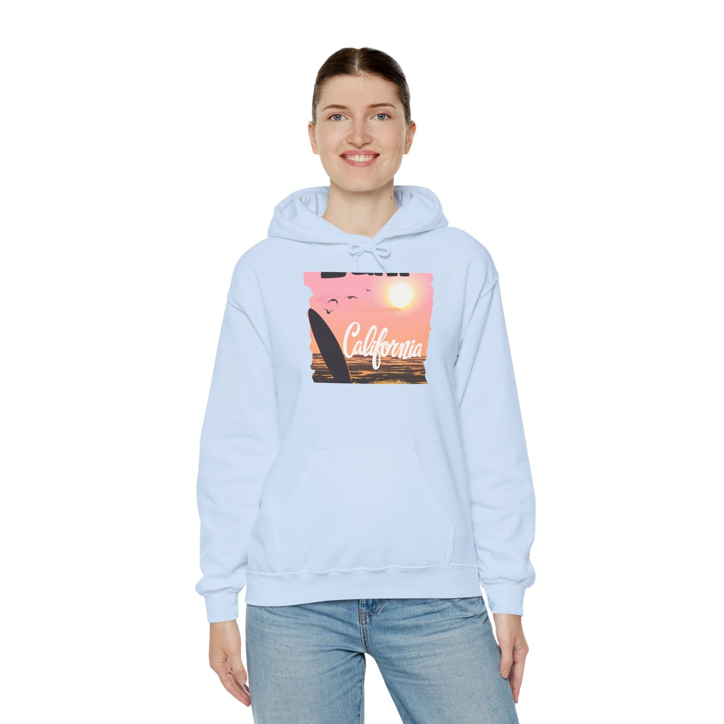 California Sunset Hoodie, Surfing Sweatshirt, Summer Vibes Apparel