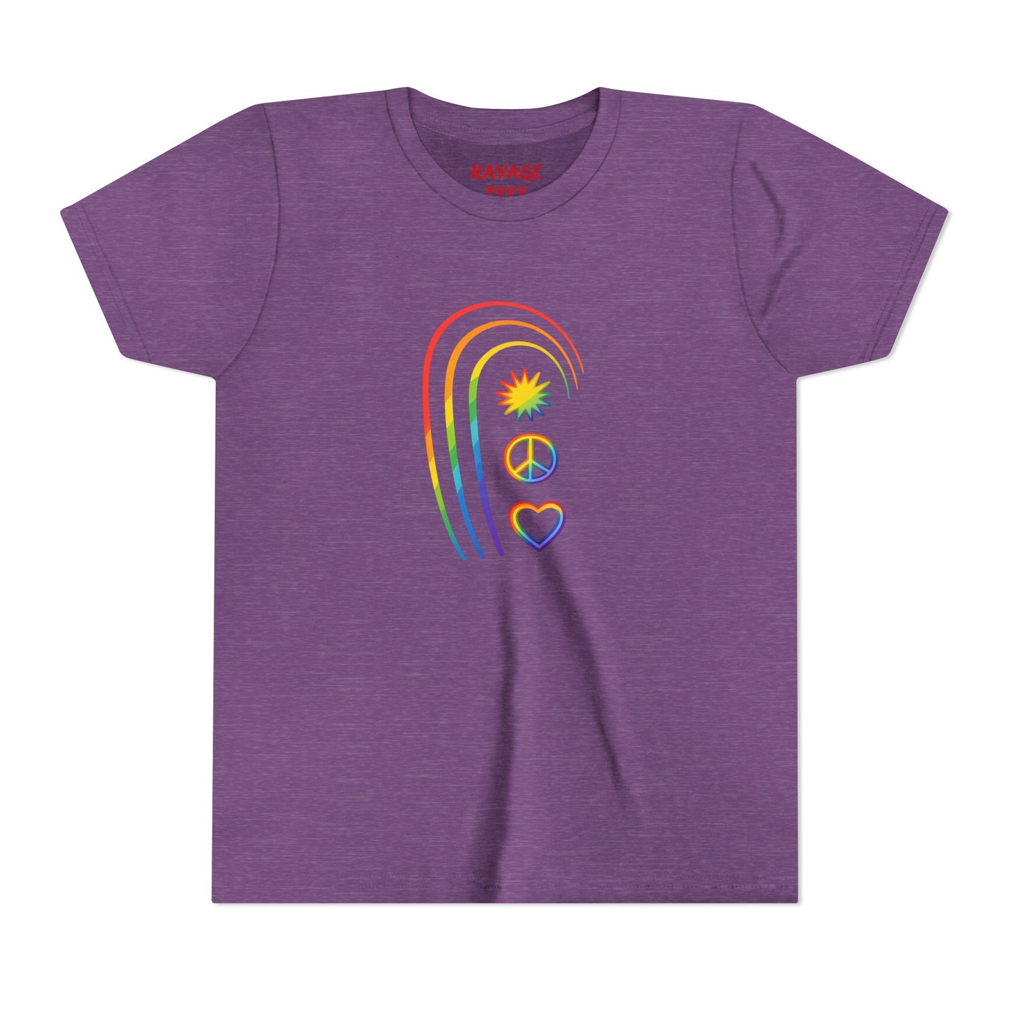 Youth Rainbow Peace & Love Tee