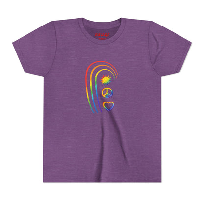 Youth Rainbow Peace & Love Tee