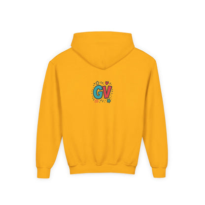 Kids Good Vibes Hoodie – Fun Graphic Sweatshirt with Positive Message, Cozy Casual Outfit, Birthday Gift for Children