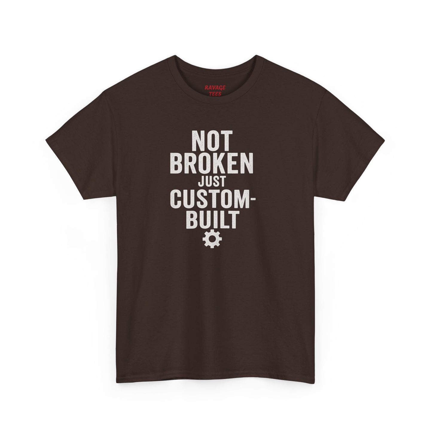Not Broken Just Custom-Built | Unisex Graphic Tee – Garage Edition