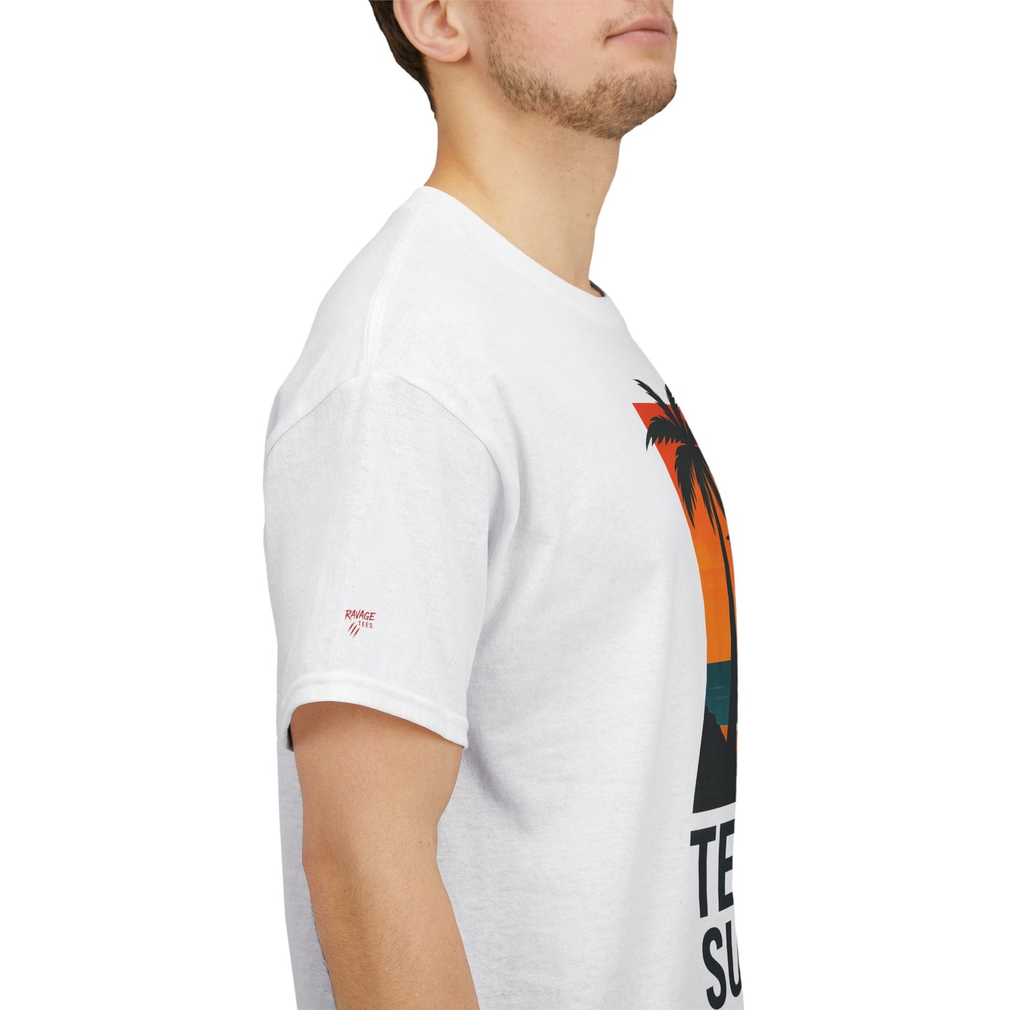 Tequila Sunset Beachwear Tee, Tropical Vibes