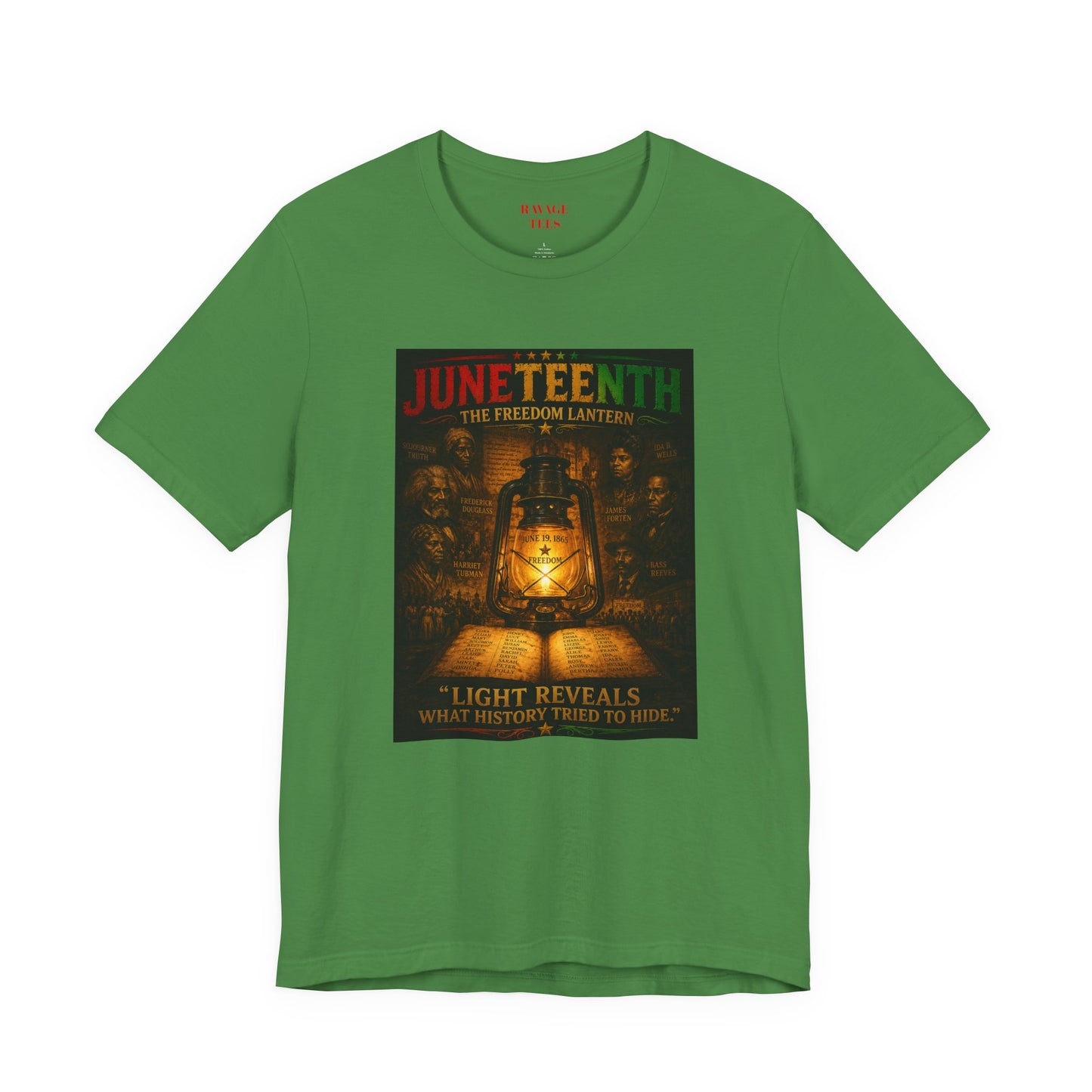 Juneteenth Lantern T-Shirt – "Light Reveals What History Tried to Hide"
