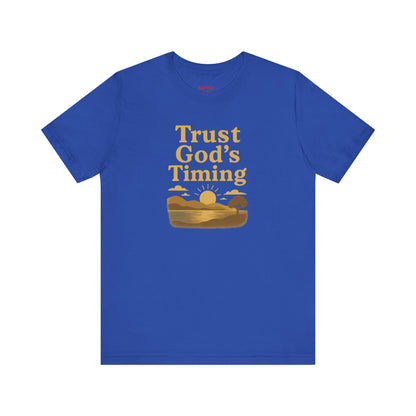 Unisex Inspirational Tee - Trust God's Timing, Relaxed Fit T-Shirt, Motivational Shirt for Everyday Wear, Plus Size Available, Gifts [...]