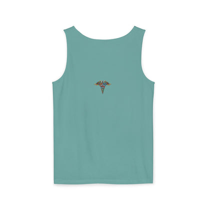 Tattooed Nurse Garment-Dyed Tank Top, Gift for Nurses, Casual Summer Wear