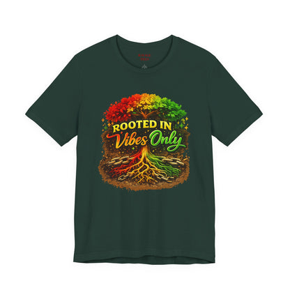 Rooted in Vibes Only Reggae Tee