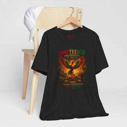 Juneteenth Phoenix Tee — "Every Generation rRises Higher"